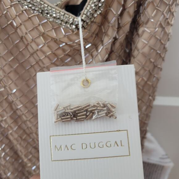 Mac Duggal Spaghetti Strap Column Gown - Picture 11 of 11